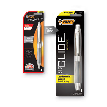 BIC® Glide Bold Ballpoint Pen, Retractable, Bold 1.6 Mm, Blue Ink, Translucent Blue Barrel, Dozen freeshipping - TVN Wholesale